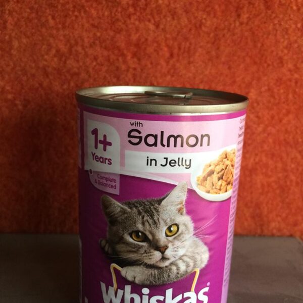 Whiskas Jelly TIN – 390 Grams-Salmon