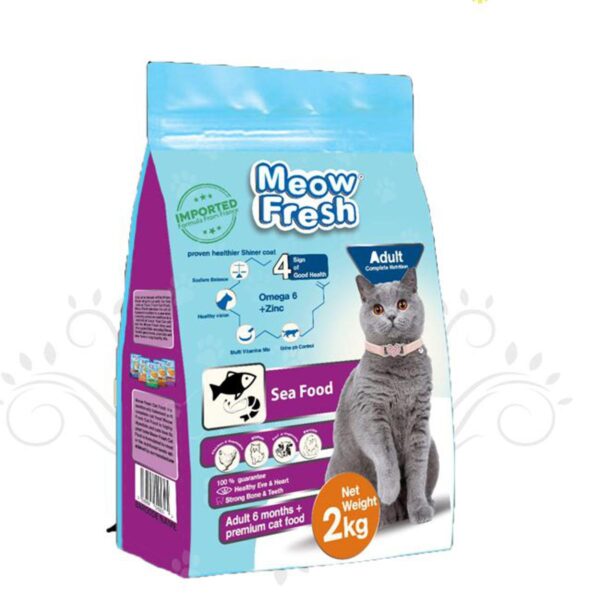 MEOW FRESH ADULT DRY CAT FOOD (SEA FOOD) 2KG