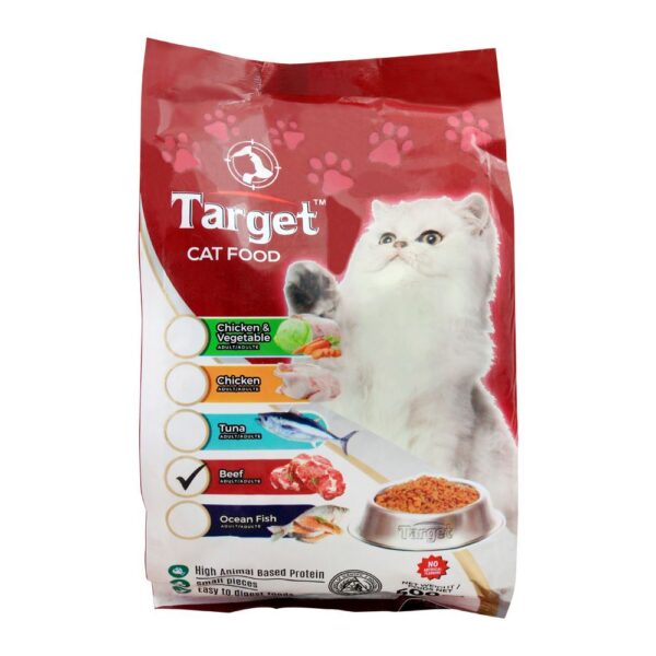 TARGET CAT FOOD BEEF FLAVOUR
