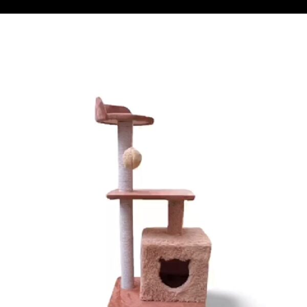 SINGLE SQUARE HOUSE CAT SCRATCH POST