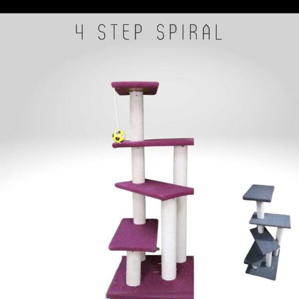 SCRATCH POST TREE 4 STEPS