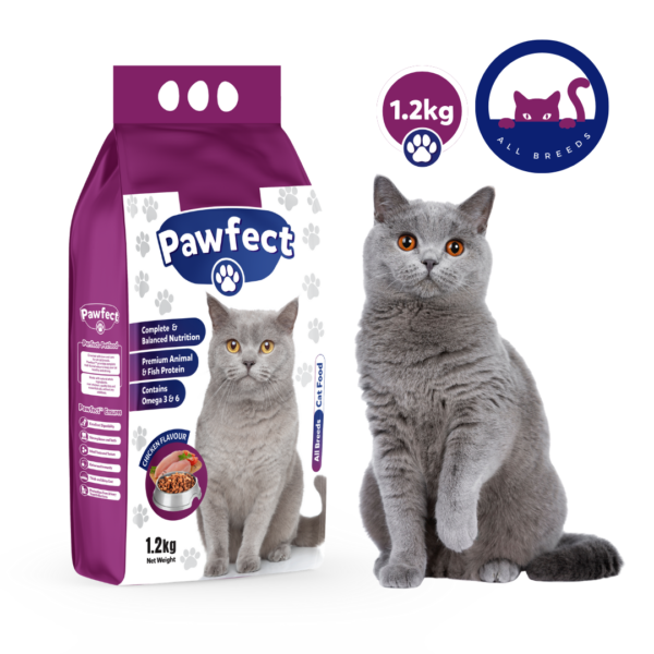 Pawfect Adult Cat Food 2-pack box (1.2KG each pack)