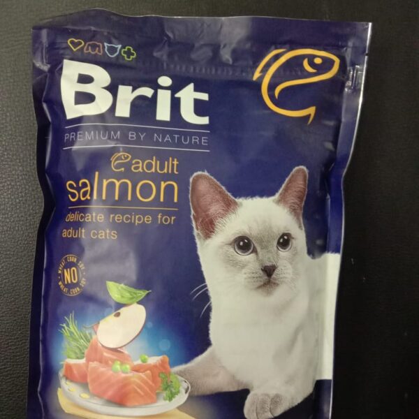 BRIT PREMIUM CAT FOOD ADULT (SALMON)800GRAM