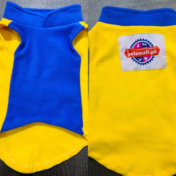 PURPLE AND YELLOW JACKET (WINTER STUFF)FOR PUPPY