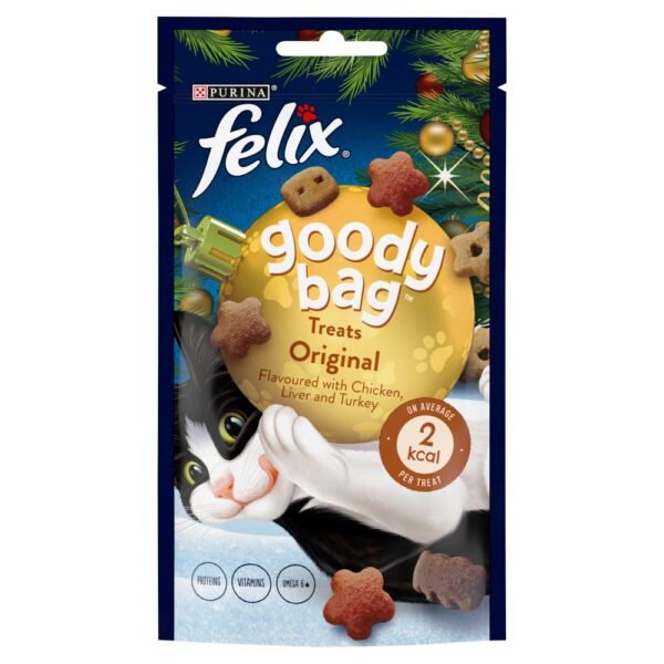 FELIX GOODY BAG ORIGINAL [ CHICKEN,LIVER & TURKEY FLAVOUR ] 60GRAMS