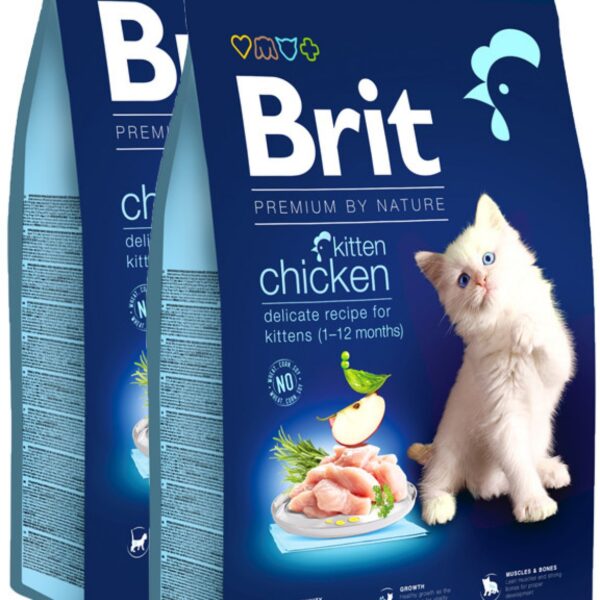BRIT PREMIUM BY NATURE KITTEN IN CHICKEN FLAVOUR 1.2KG