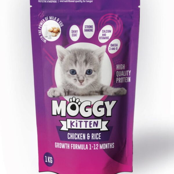 MOGGY KITTEN CHICKEN & RICE 2 packs box(1KG each pack))