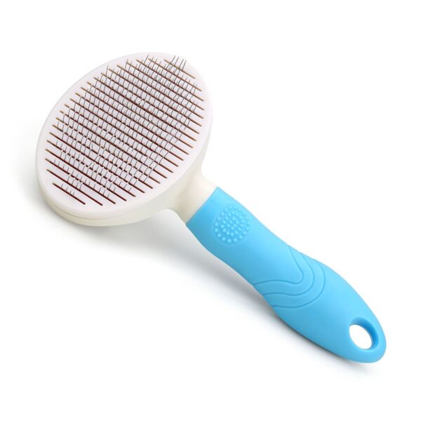 SELF CLEANING PETS BUTTON BRUSH (OVAL SHAPE)