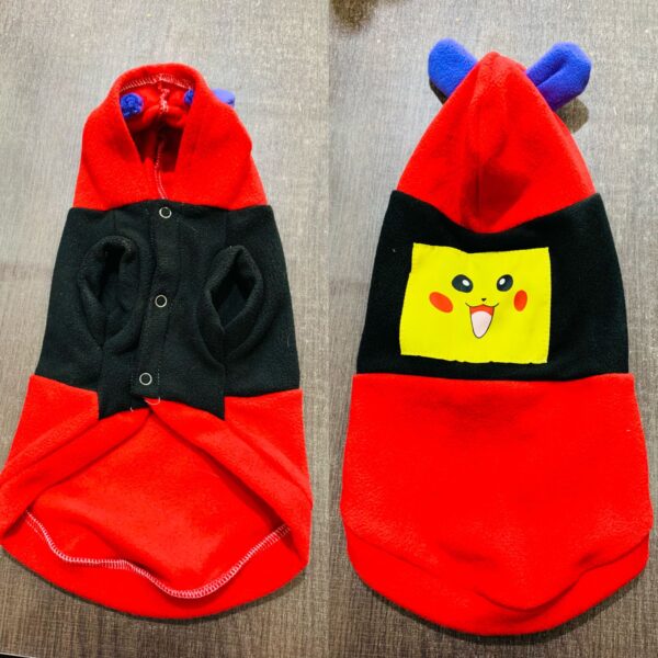BLACK & RED HOODIE (WINTER STUFF)FOR ADULT CAT