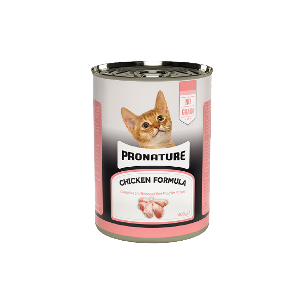 PRONATURE CHICKEN FORMULA WET FOOD FOR KITTEN(400GRAMS TIN)