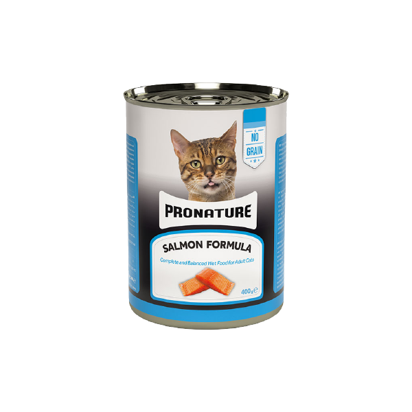 PRONATURE SALMON FORMULA WET FOOD FOR ADULT CAT(400GRAMS TIN)