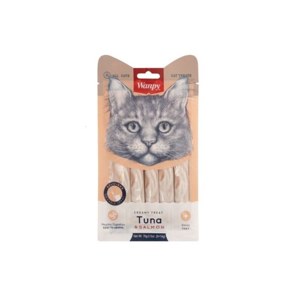 Wanpy Creamy Lickable Treats For Cat ‚ Tuna Salmon