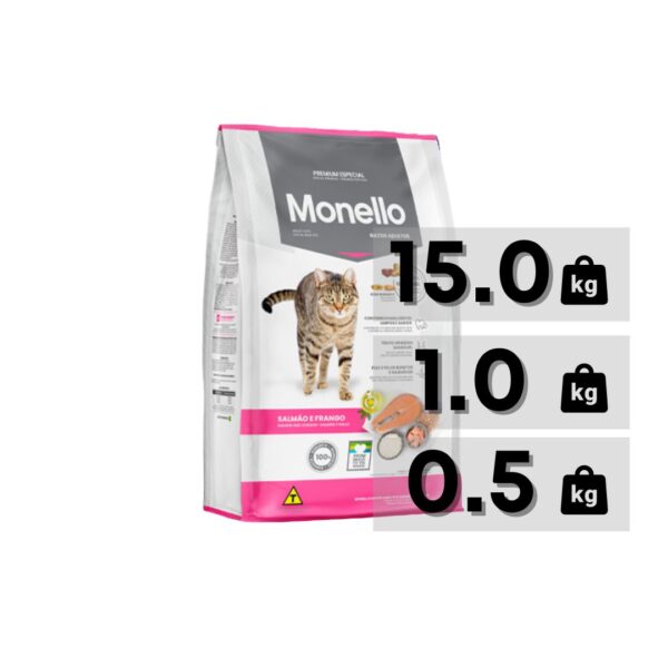 MONELLO ADULT CAT FOOD ‚ SALMON AND CHICKEN