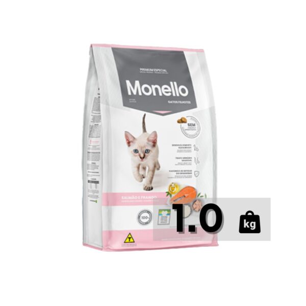 MONELLO KITTEN FOOD SALMON AND CHICKEN ‚ 1 KG