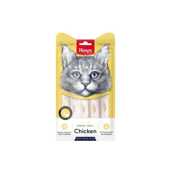 Wanpy Creamy Lickable Treats For Cat ‚ Chicken