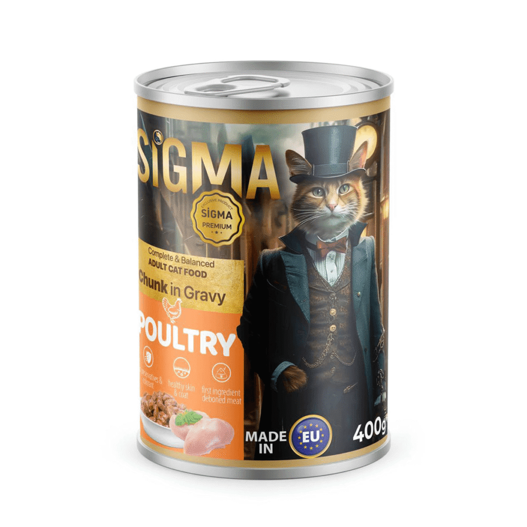 Sigma Chunks In Gravy Poultry Cat Food Tin